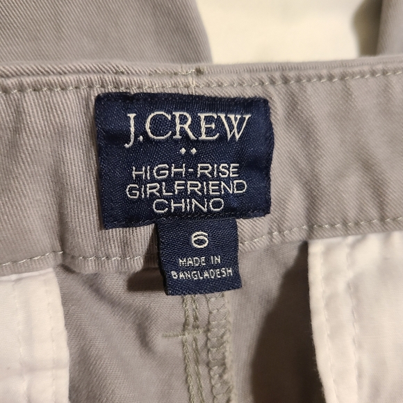 J crew Highrise Girlfriend chino size 6 - Picture 3 of 7